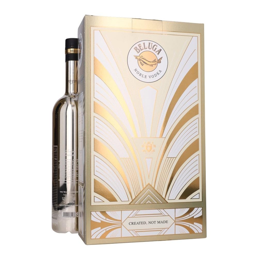Beluga Noble Celebration Vodka - Flute Glass Gift Pack - 70cl