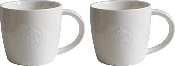 STARBUCKS Mug Tall Fore Here Series White Collectors Set Variations Tall Short - 2 - Tall/12oz/355ml