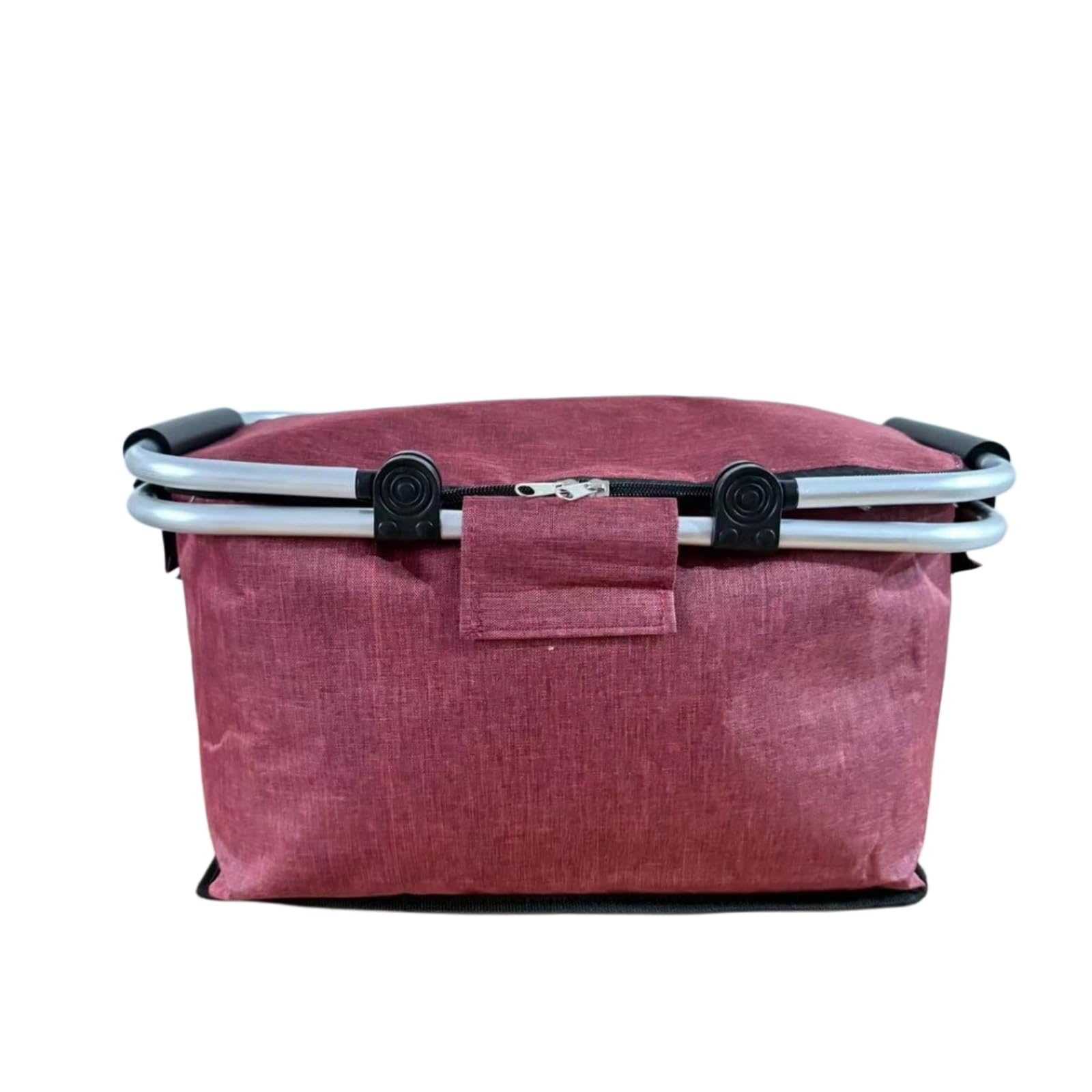 Foldable insulation picnic basket Oxford cloth thick ice pack outdoor portable large capacity picnic bag camping cold preservation storage basket