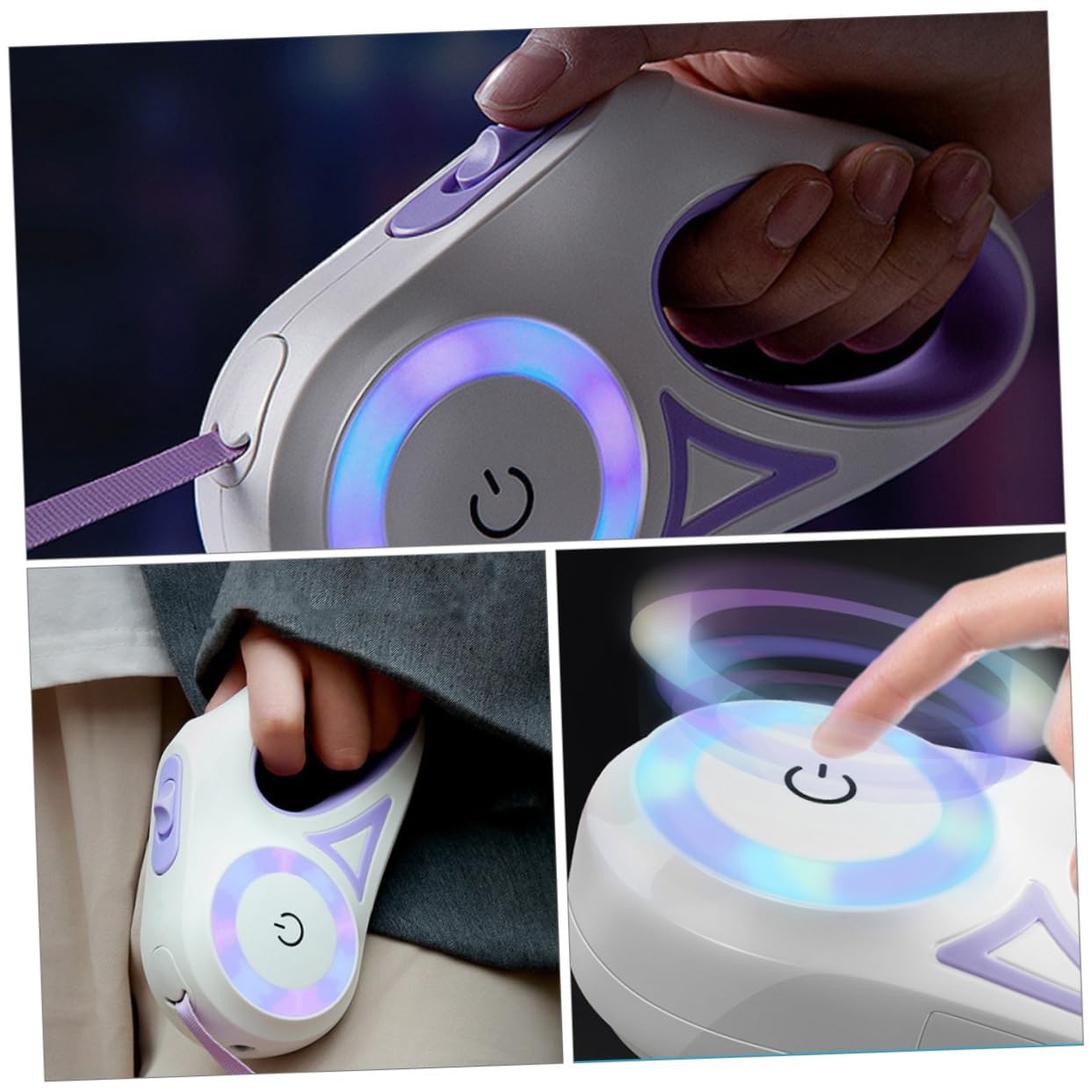 BESPORTBLE Correa Retráctil Automática para Perros Luminosa Flexible para Pasear Perros La Noche Cuerda Tracción