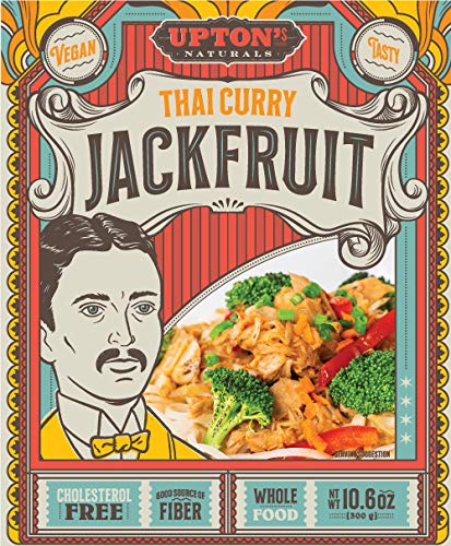 Upton’s Naturals Jackfruit - 10.6 oz boxes (Pack of 10) (Thai Curry)