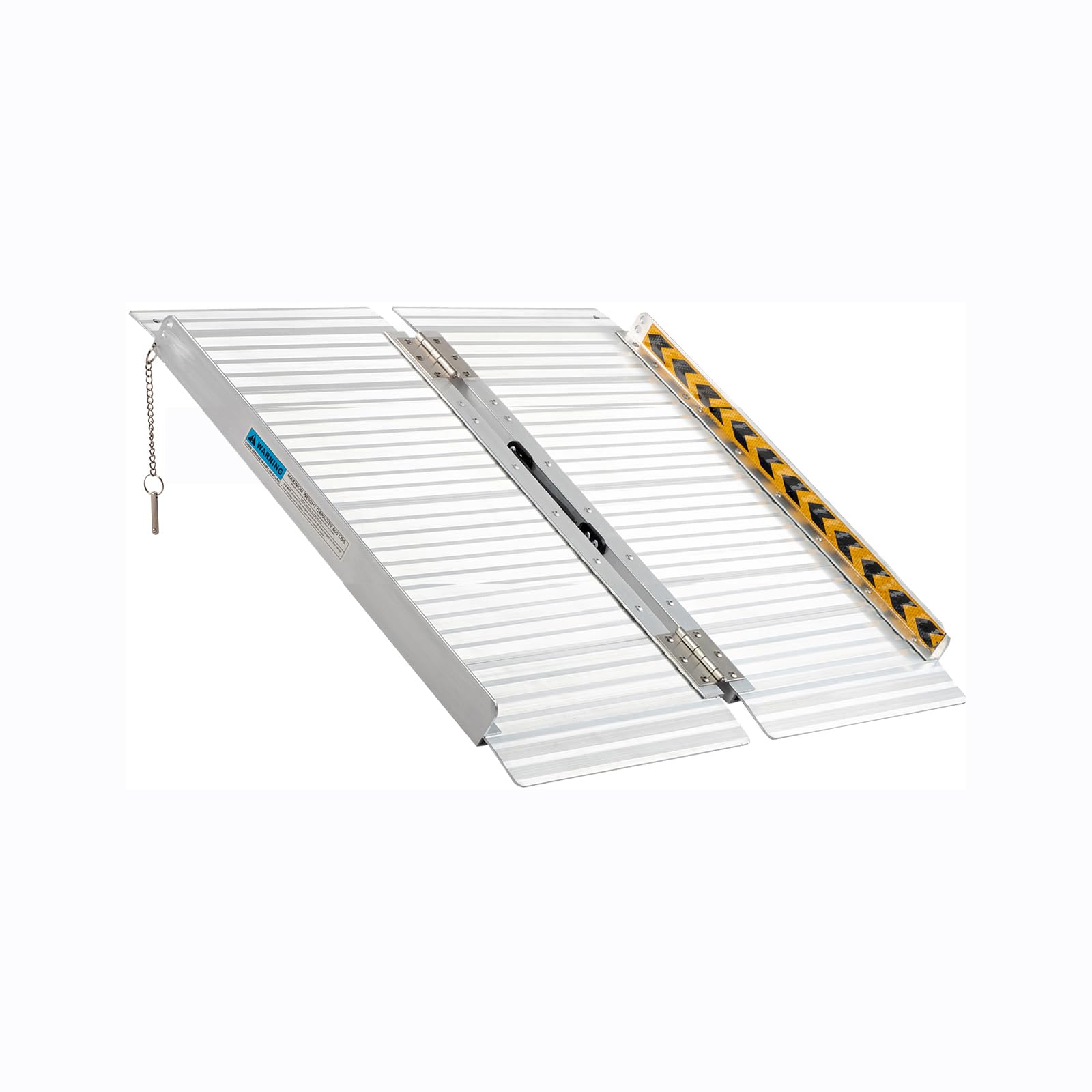 MOTORHOT 2FT Long Wheelchair Ramp,Portable Aluminum Non-Slip Door Threshold Handicap Folding Ramp for Home Steps, Mobility Scooter, Doorways, Curbs, Stairs Ramp 600lbs Capacity, 28.3" Wide