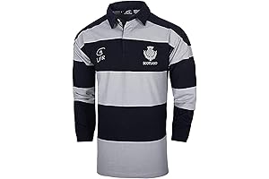 Scotland Crest Long Sleeve Striped Soccer Jersey