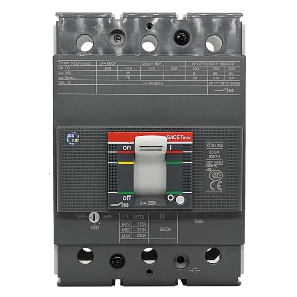 1 Uds XT3N250 Interruptor De Aire Trifásico 3P Disyuntor Proteger equipos eléctricos.(125A)