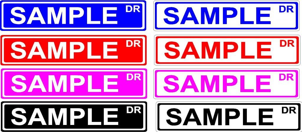 Molly Room Green Aluminum Street Sign 4