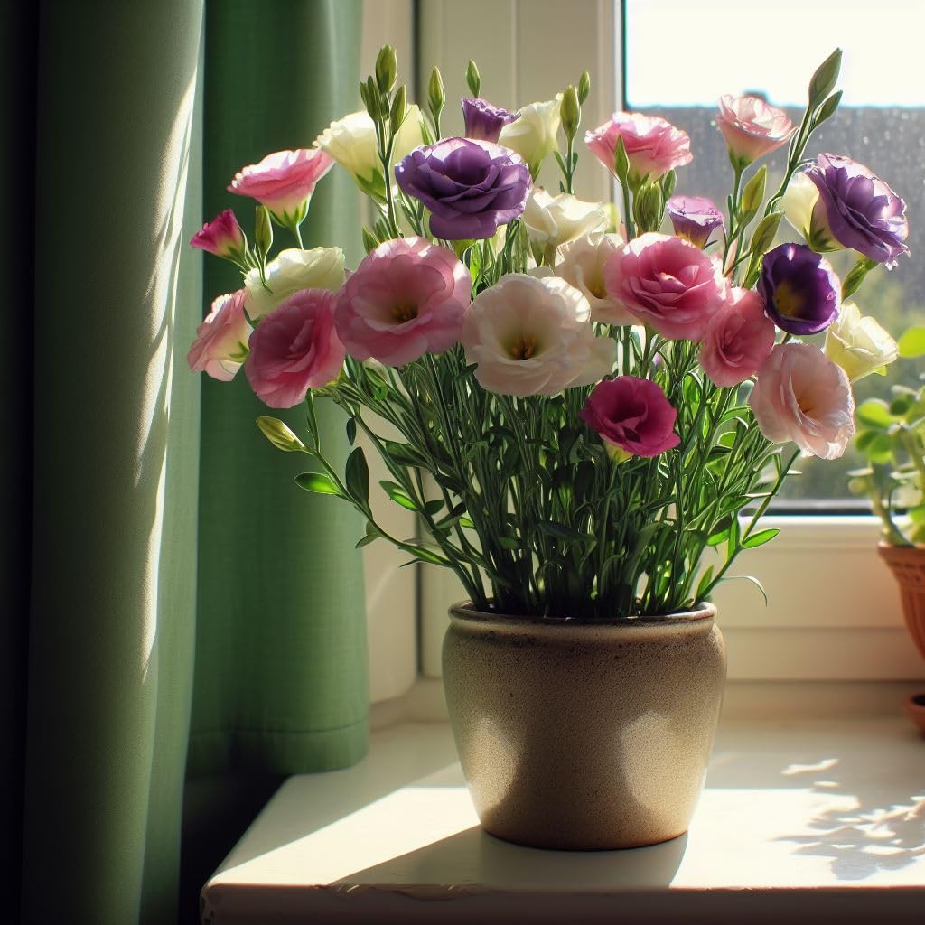 55+ Seeds- Mix Dual Colour Lisianthus Flower Seeds For Home Garden- Grow All India (B0D5BK4P7V) Amazon Price History, Amazon Price Tracker