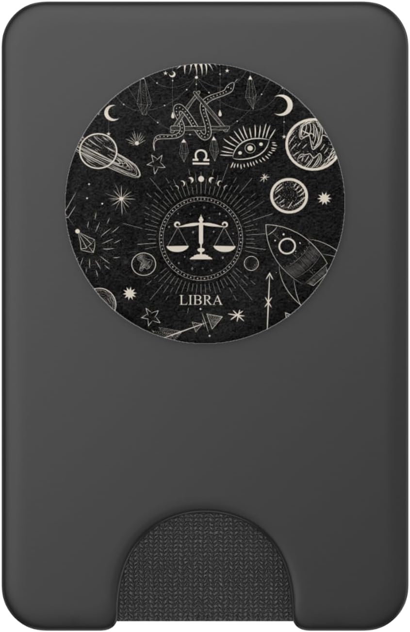 Galaxy Zodiac Sign Astrological Celestial Aesthetic Libra PopSockets PopWallet for MagSafe