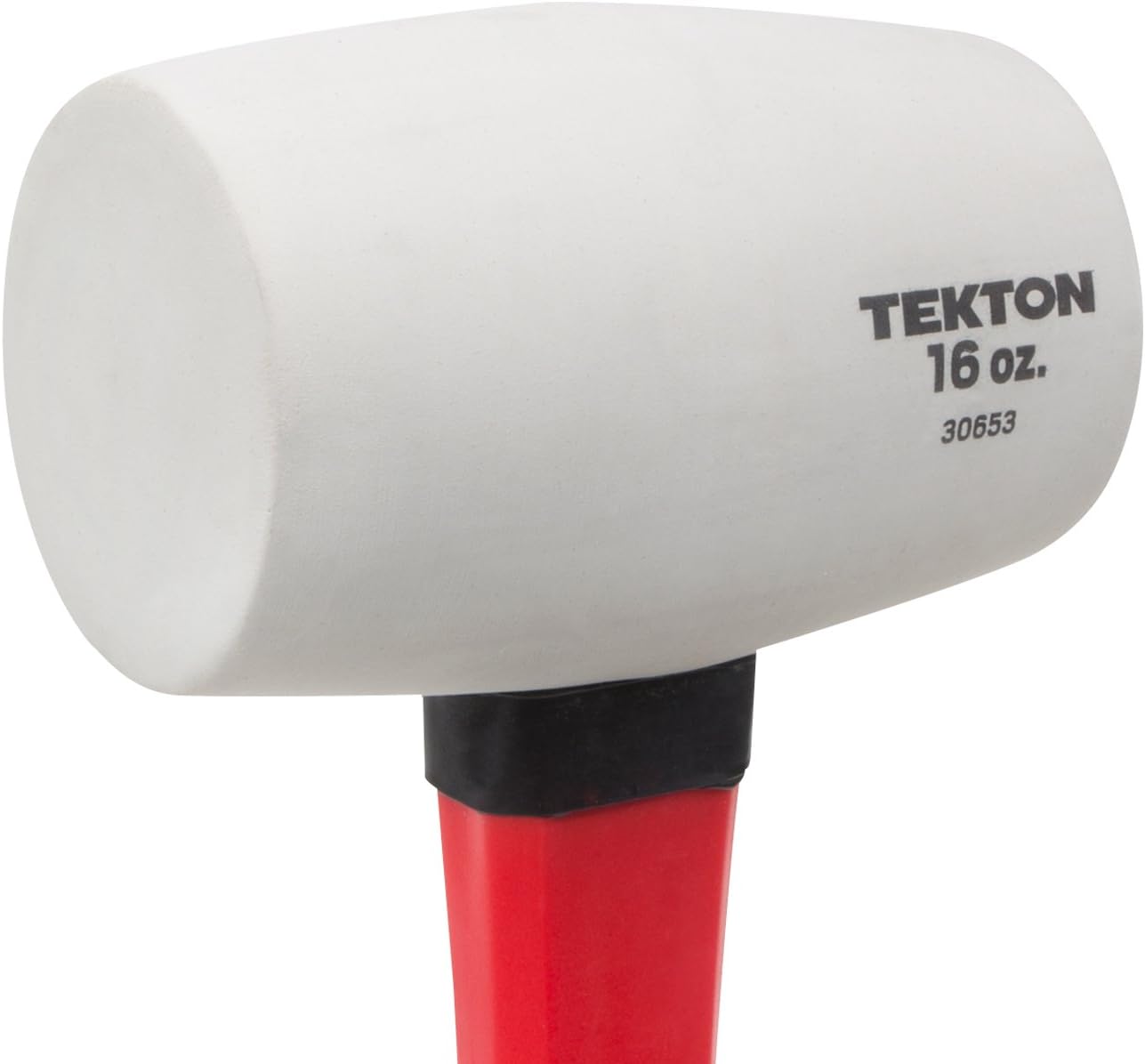 TEKTON 16 oz. Fiberglass Handle White Rubber Mallet | 30653