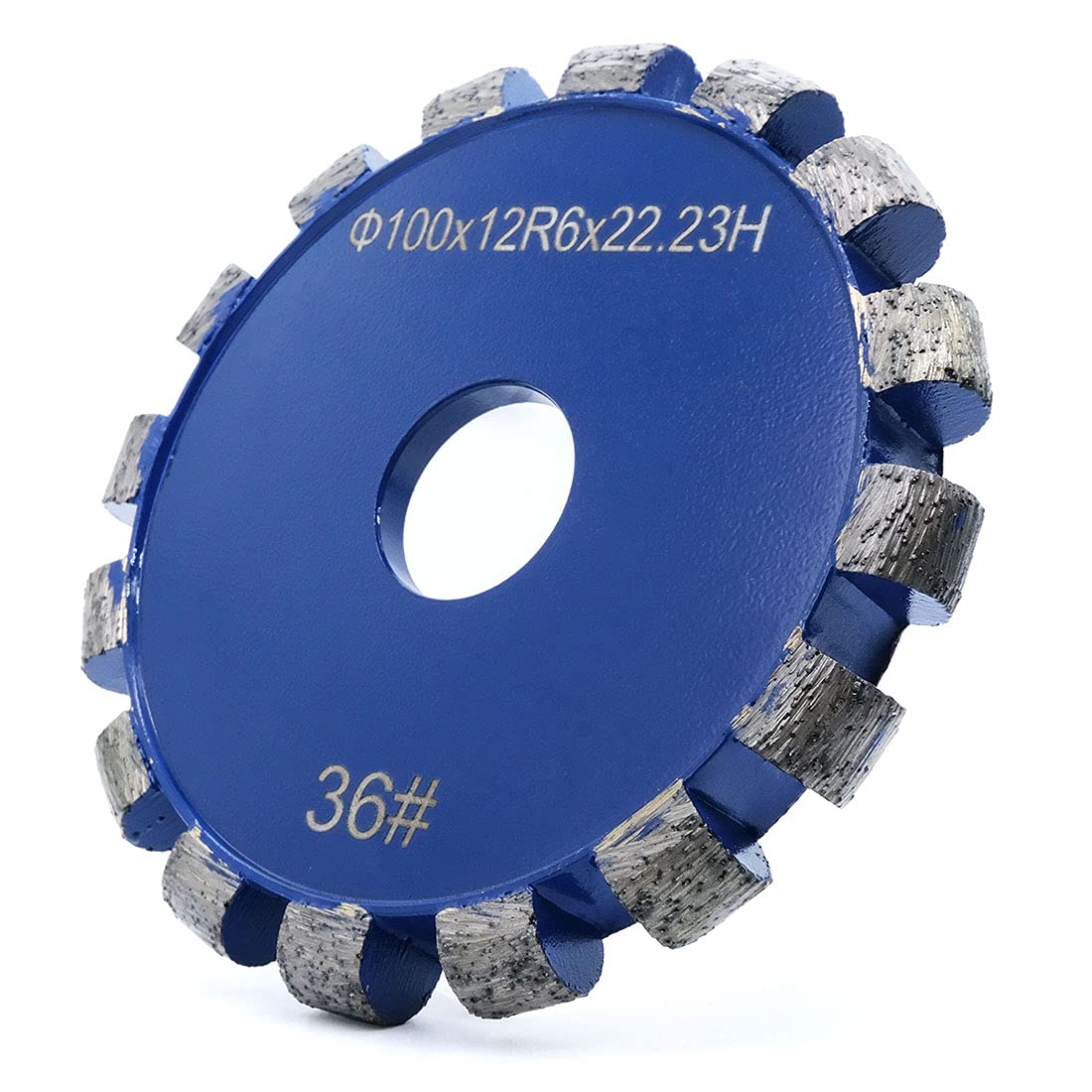 4" Diamond Tuck Point Blade 12mm Thickness R6 Fluting Wheel for Granite Marble Concrete