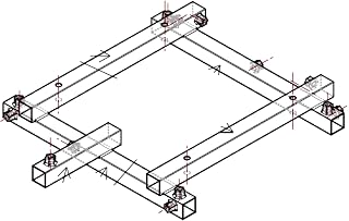 SimFab OpenWheeler Gen3 Seat Frame for Sim Racing & Flight Sims - Steel Build, Mounting Hardware Included