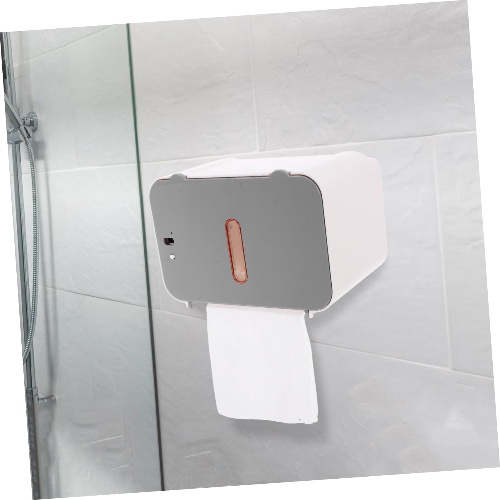 SEWACC Dispensador de Toallas Activado por Sensor sin Contacto para Baño y Cocina Montaje sin Taladro Gran Capacidad de Papel Papelera Eléctrica Automática Gris Ilimitado