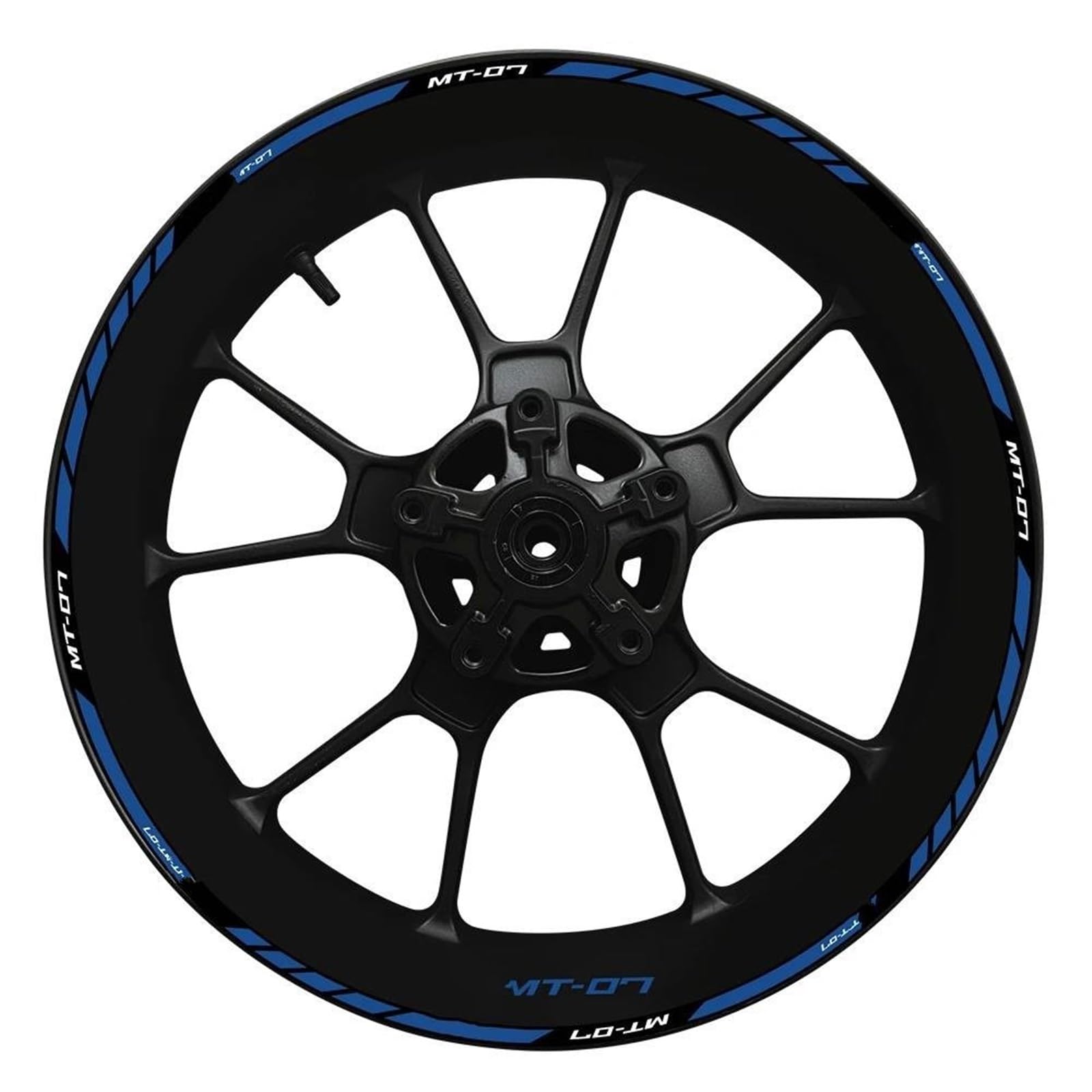Wheel Hub Decal MT07 Set MT 07 Inner and Outer Rim Sticker 2022 for Yamaha MT-07 Motorbike(Color3)