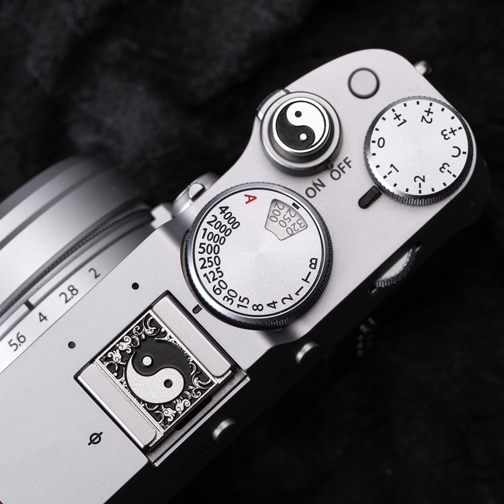 Camera Soft Release Button, Shutter Button for Fujifilm X-T5 X-T4 X-T3 X-T30 X-T30 II X-T20 X-PRO3 X100VI X100V X-E4 X-E3 for Nikon zf (Eight Diagrams Set)
