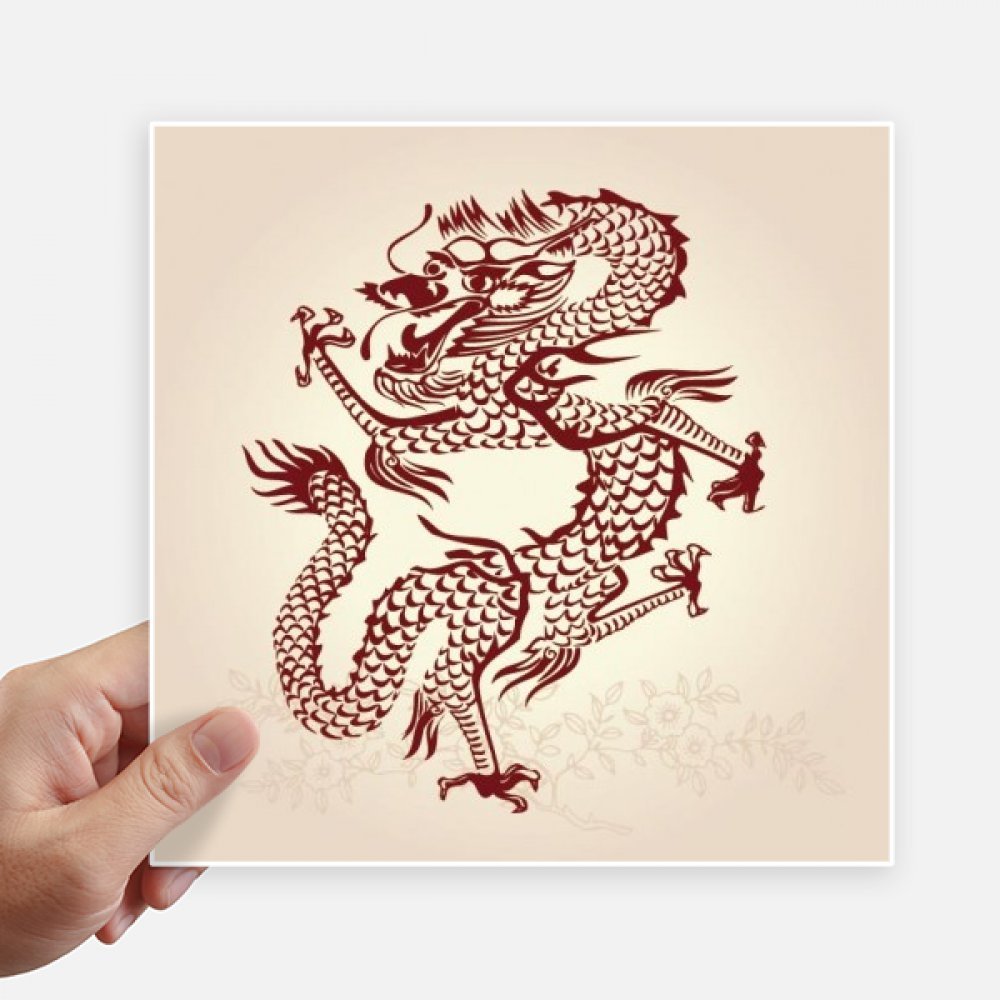 Autocollant dragon chinois de 20 cm pour masquer les rayures de valise et décorer un ordi
