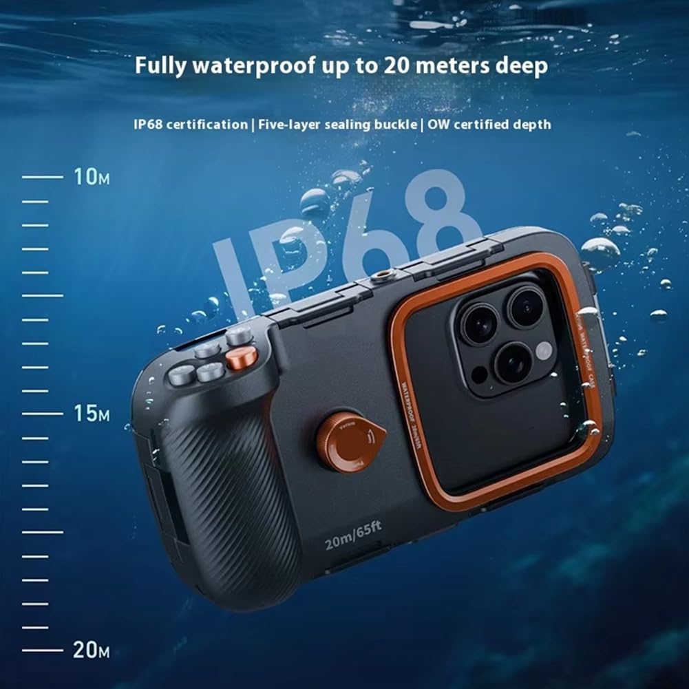 Etui na telefon do nurkowania Bluetooth wodoodporny uchwyt aparatu 20 m wzmocniona ochrona fotografii do surfowania pływania