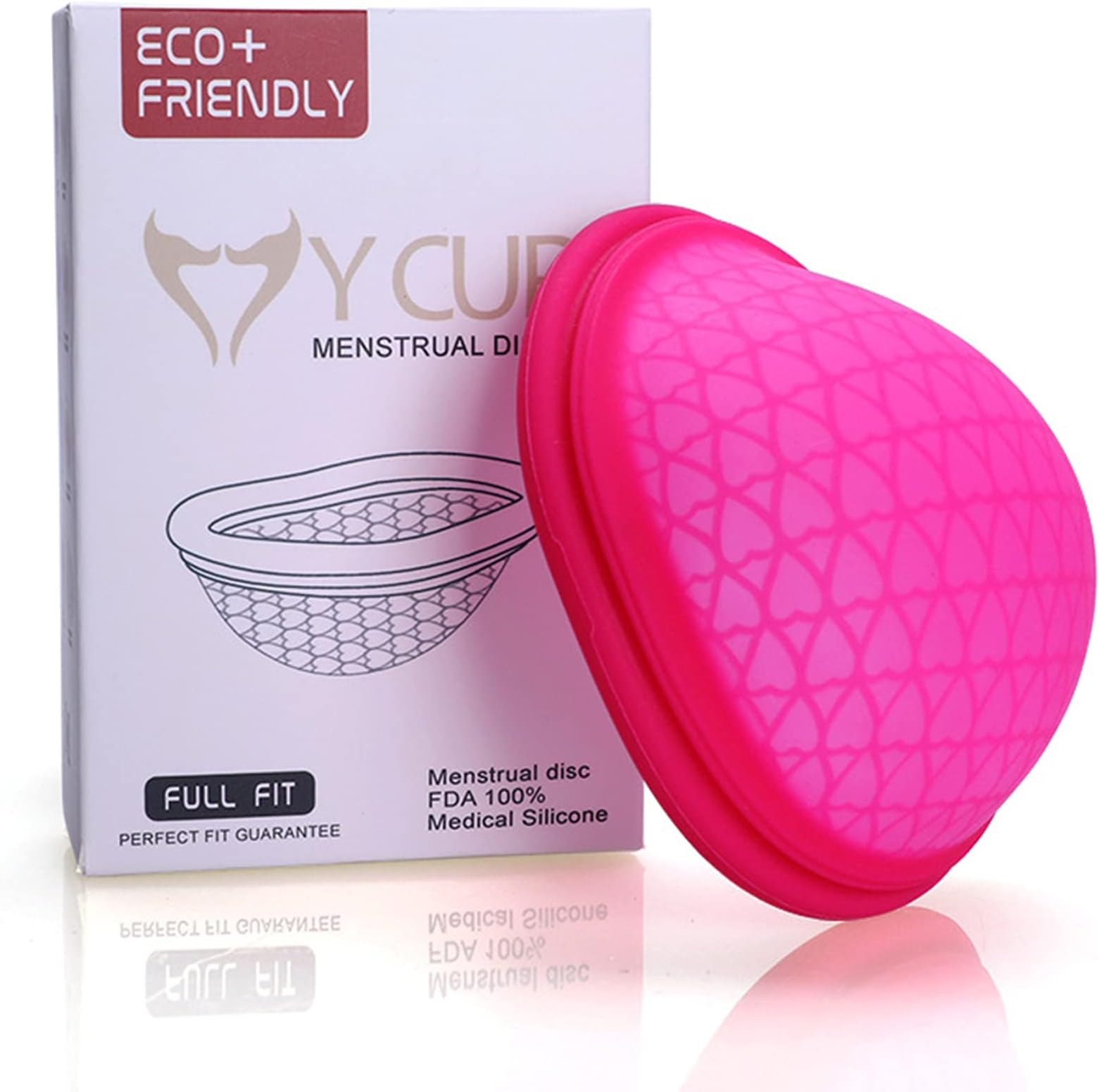 Menstrual Cups-Soft,Flexible,Medical-Grade Silicone ,Period Cups with Storage Bag (Large Disc)