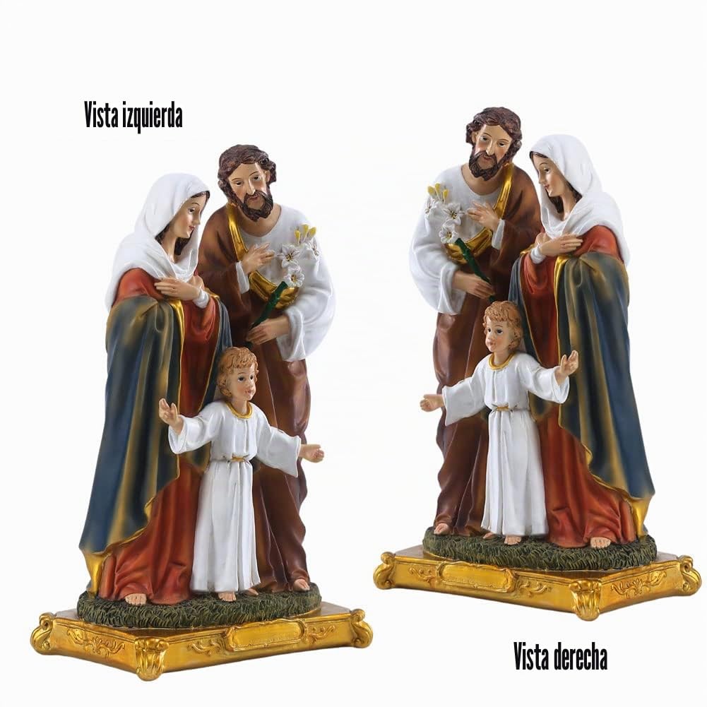Estatua de la Sagrada Familia de 12 pulgadas - Estatuas católicas de pie con Niño Jesús, regalo religioso, figura de Jesús María José, adecuada para decoración
