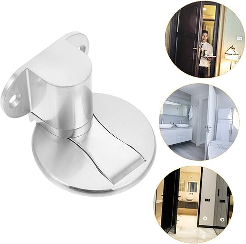 Miniatura 9 de 1 juego de tope de puerta magnético para puerta, anticolisión, tope de puerta, soporte de puerta de seguridad, soporte de puerta invisible, aleación