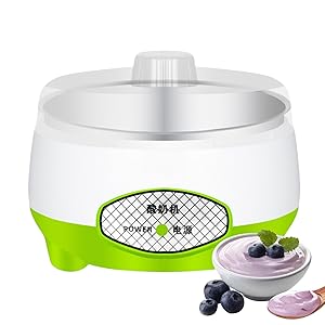 Genérico Yogurtera Automática | Termostato Preciso | Eléctrica Multifuncional 1.2L Bajo Nivel de Ruido para Leche en Cocina Hogar