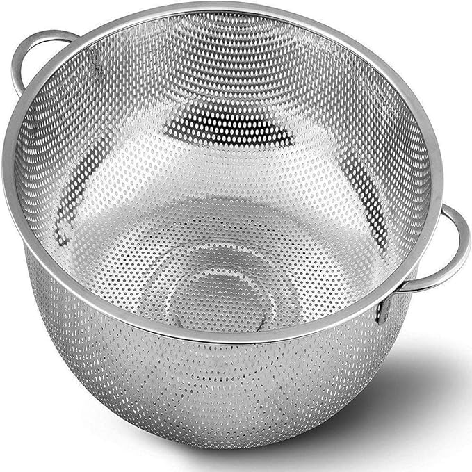 JENY Stainless Steel Micro-Perforated Colander Kitchen Strainer Sieve ...