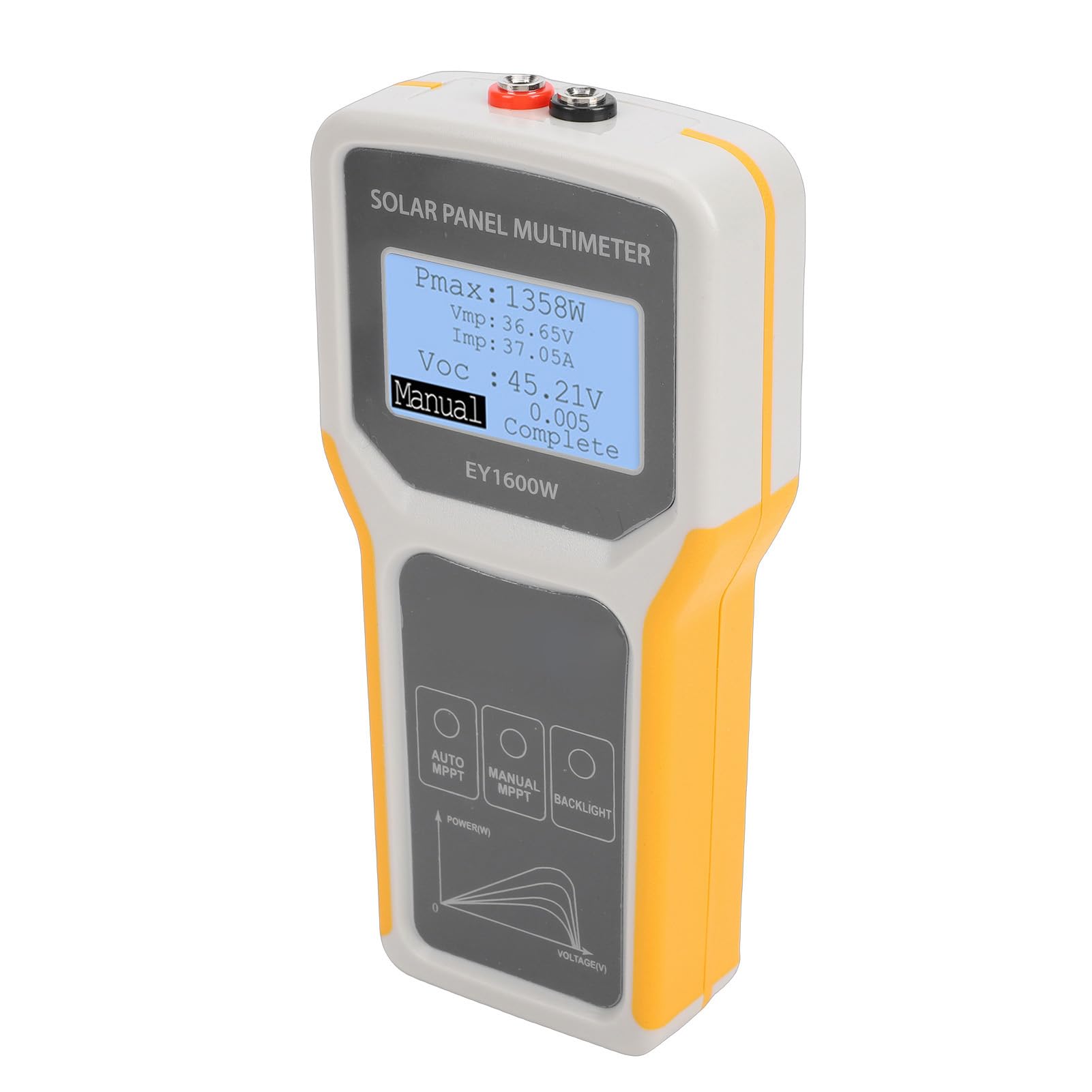 Tester Paneli Słonecznych 5 1600 W, Multimetr Fotowoltaiczny MPPT, Miernik 0,60 A, Przenośne Narzędzie do Rozwiązywania Problemów z Danymi Paneli Fotowoltaicznych za pomocą