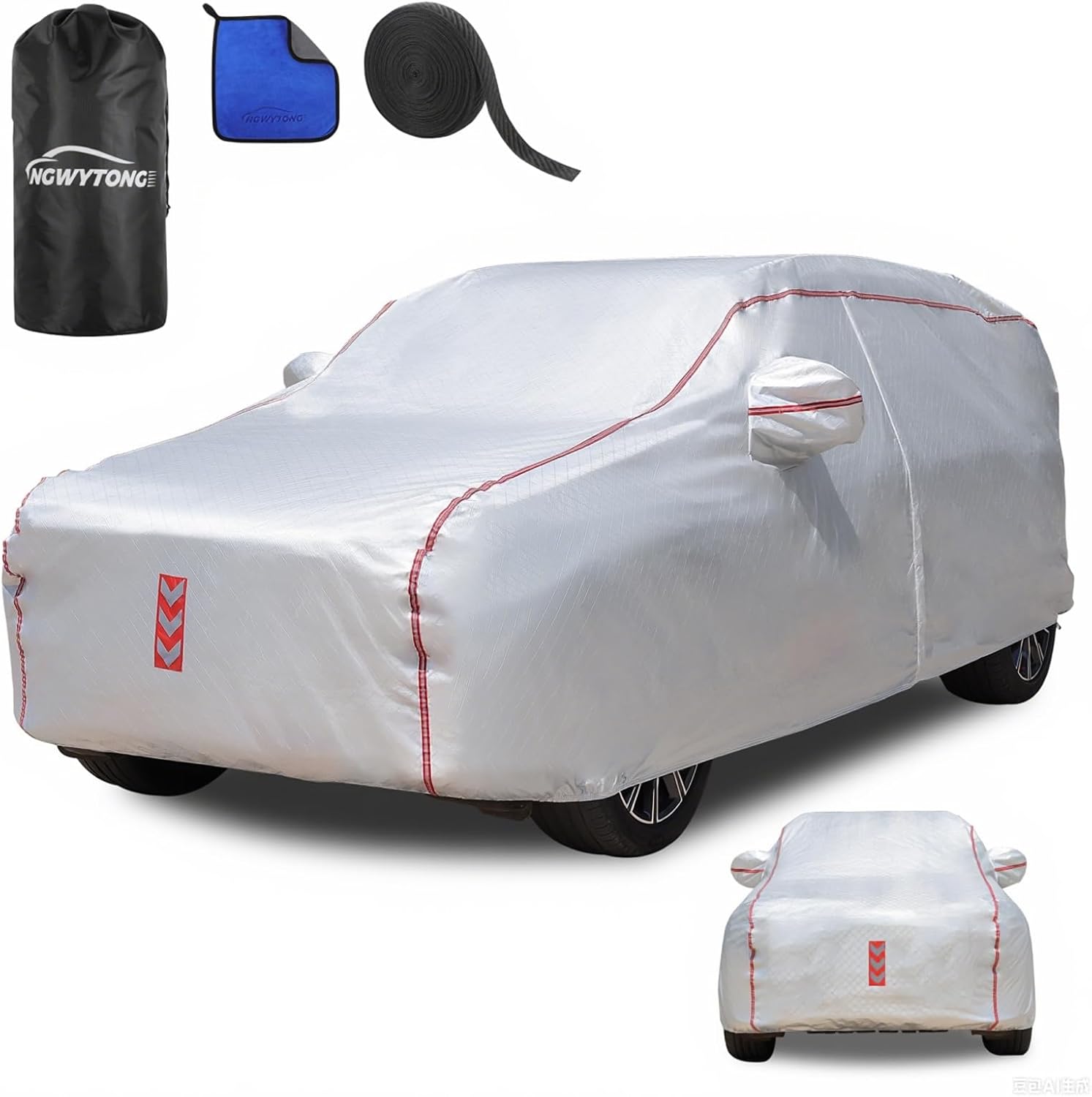 SUV Car Cover, 30 S Quick Install Underbody Wrap-Around Mount Car Cover Waterproof All Weather, for SUV 182-190 in Car Covers SUV-A5