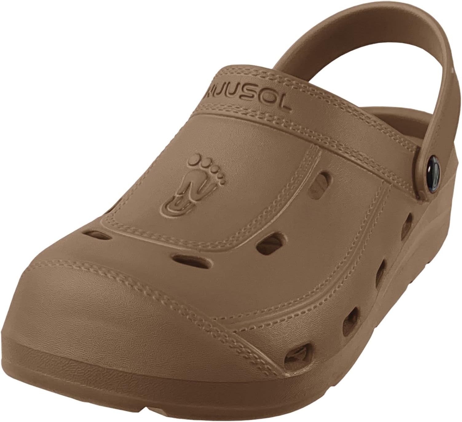 NUUSOLUnisex McCall Clog; Non-Slip Hiking/Plantar Fasciitis Footwear; Soft, Lightweight & Comfortable; Arch Support & Textured Footbed, Smoked Bronze, 8 Women/7 Men
