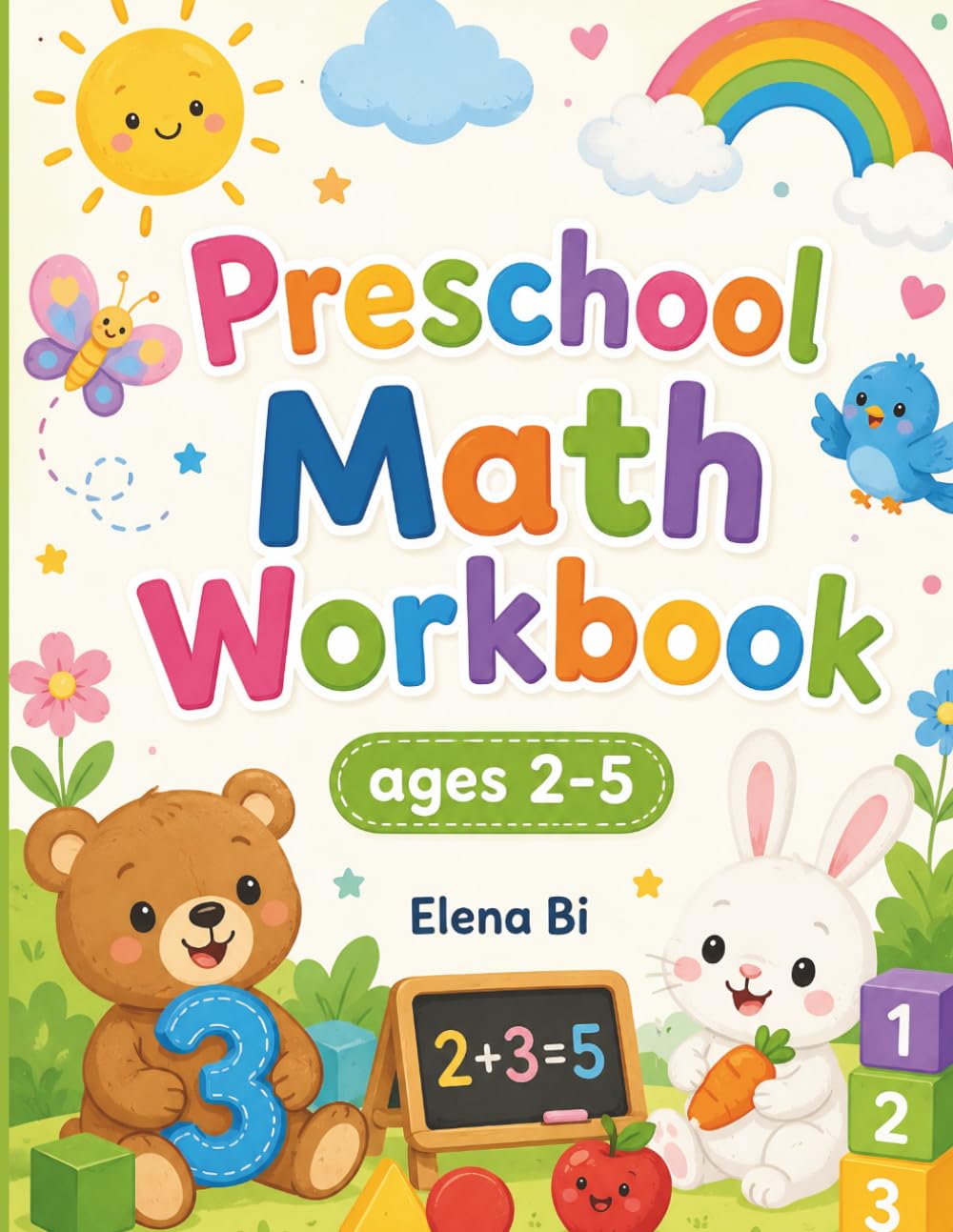 Preschool Math Workbook ages 2-5: Fun Counting, Shapes, Tracing & Early Addition Activities