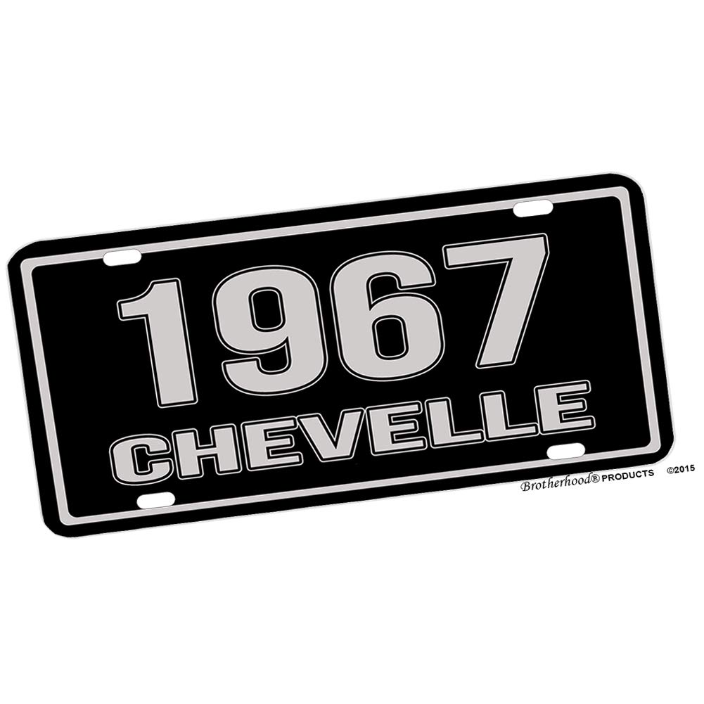 Compatible with Chevelle Year 1967 Reproduction Car Company Garage Signs Metal Vintage Style Decor Metal Tin Aluminum Novelty License Plate