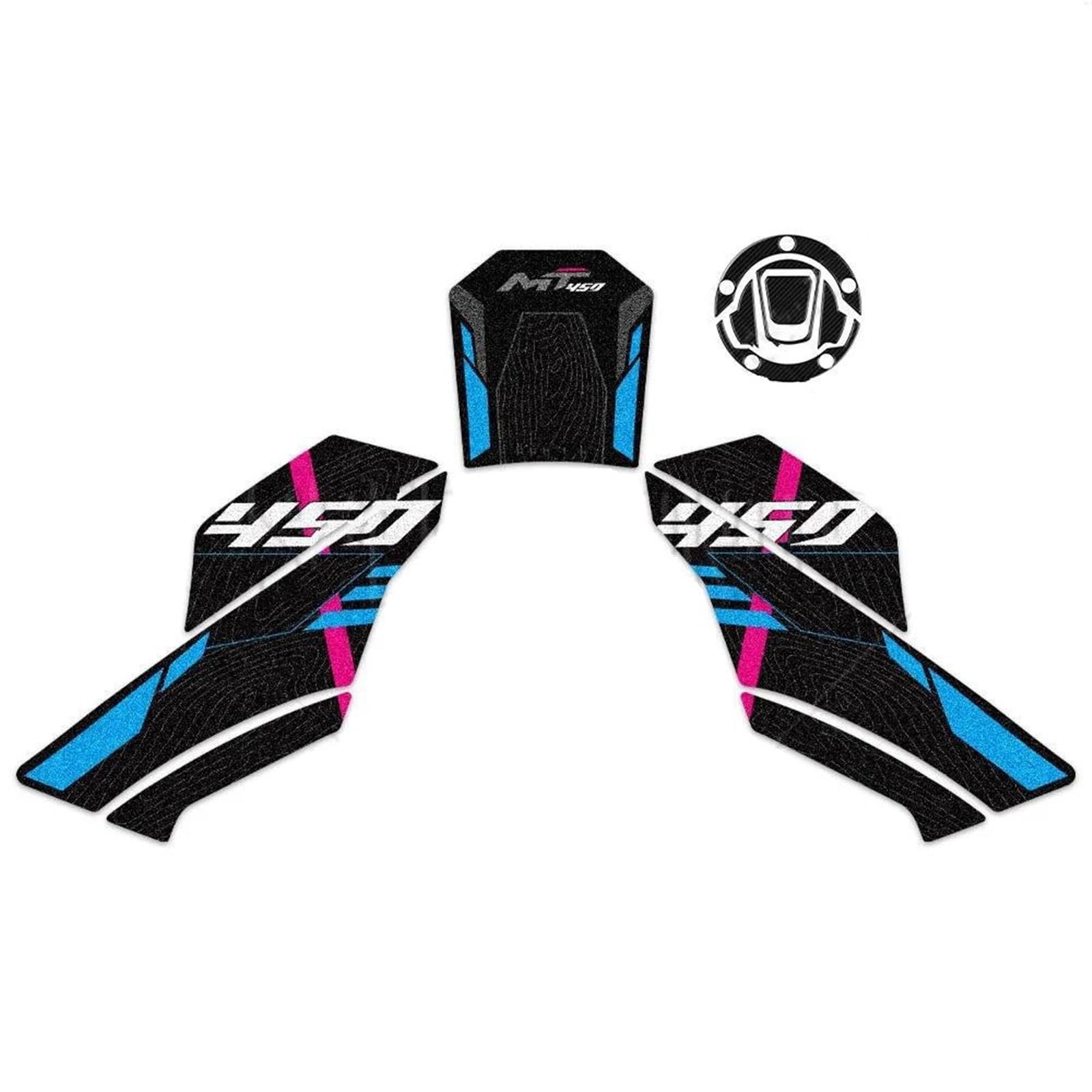 Dtsgcx Color2 For Cfmoto 450Mt 450 Mt Motorcycle Fuel Tank Pad Stickers Protector Decals Accessories(Color2)