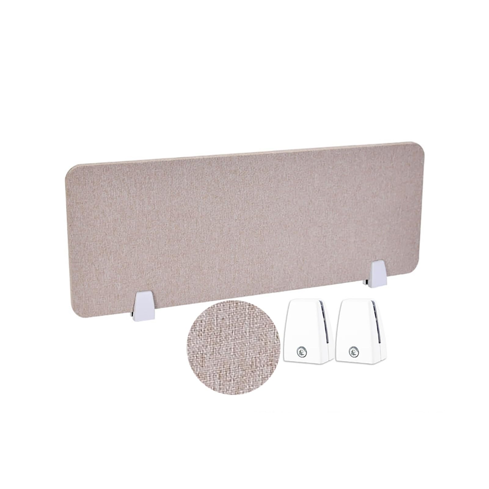 SXFSDOU Acoustic Freestanding Desk Divider Portable Visual Distractions Privacy Panel Reduced Noise/easy To Install For Office, School, And Retail Store(Beige,30X120CM)