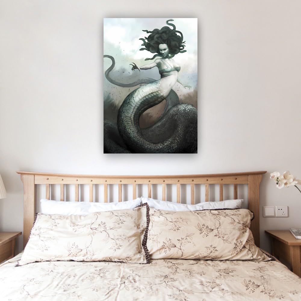 Amazon.com: Stantini Medusa Wall Art Greek Mythology Decor Prints