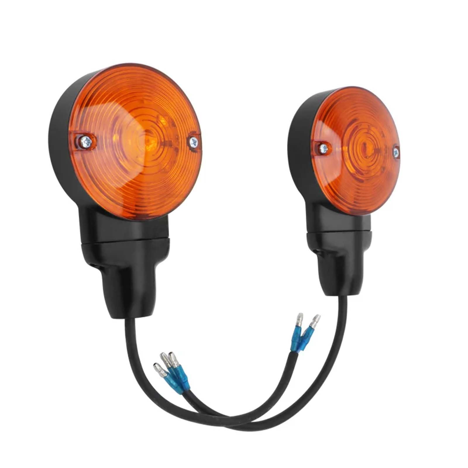 SKTYANTS 3-1/4 Inch Front Led Turn Signal Base Amber Lamp Compatible with Touring Electra Glide Road King FLHR FLHTC Heritage Softail Classic FLSTC