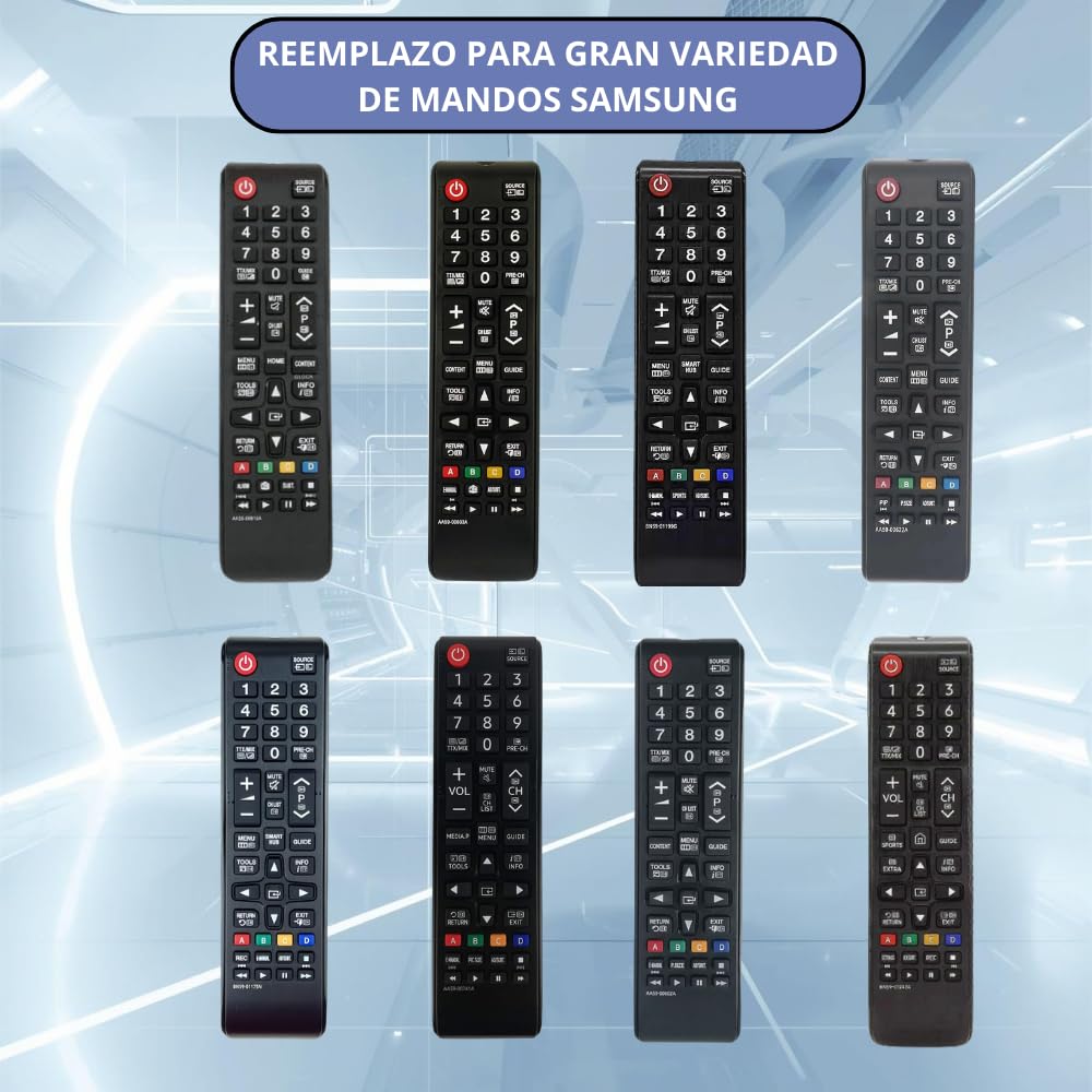 Mando Universal TV Samsung BN59-01175N - Reemplazo Mando Samsung Smart TV con identicas Funciones — view 3
