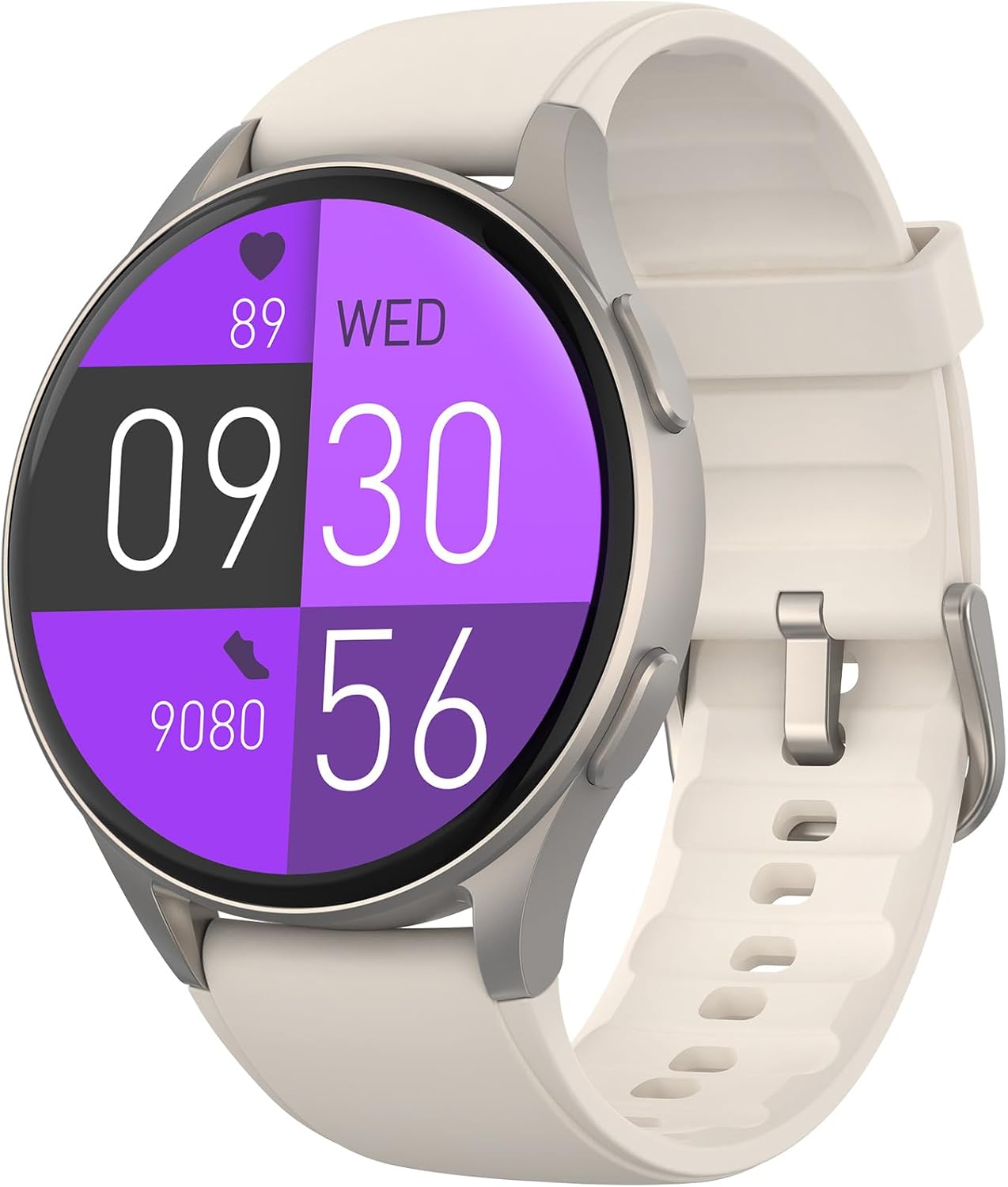 Smart Watch, Built-in Alexa, GPS, VO2 Max, HRV, SpO2 Sleep Monitoring, Noise Detection, Women’s Health, Sports Tracking, Notifications, 1.32″ AMOLED, Compass, Altimeter (Bluetooth, Gray, 43mm)