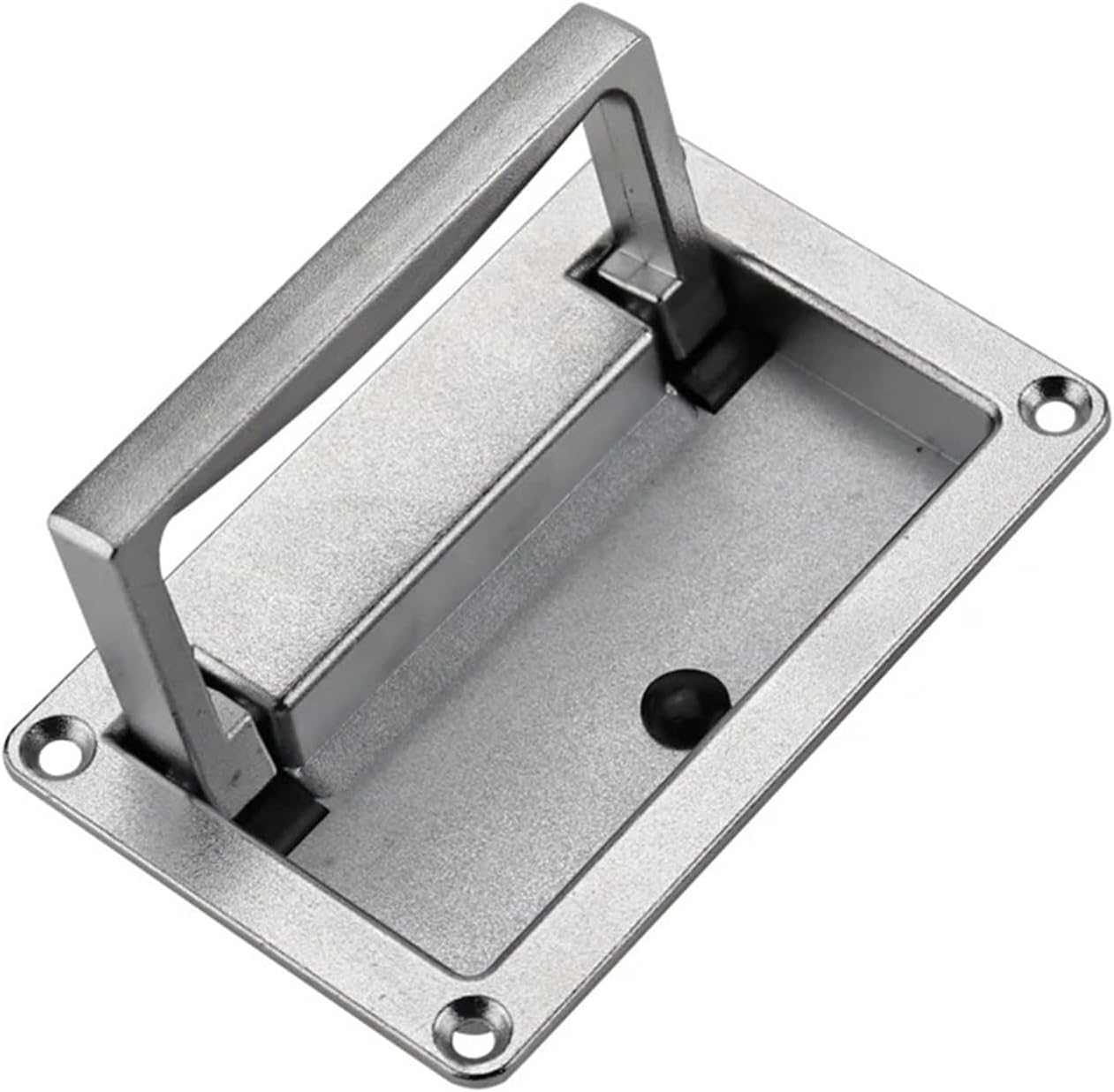 Zinc Alloy Embedded Pull Handles for Industrial Electrical Equipment Cabinets and Folding Door Handles 1Pcs(Sand Blast100mm)