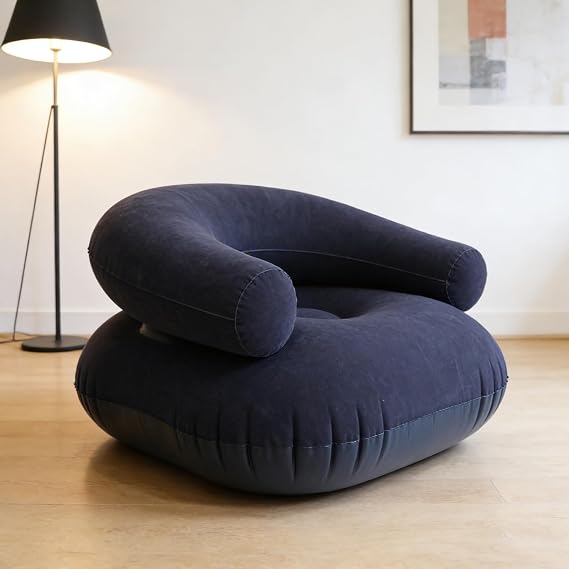 Inflatable Chair Flocked Lounger Seat