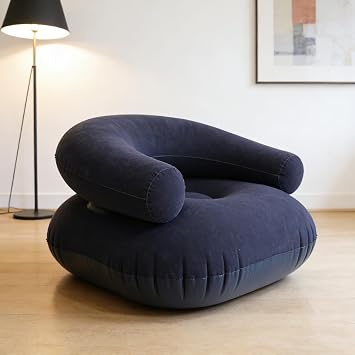 Inflatable Chair Flocked Lounger Seat