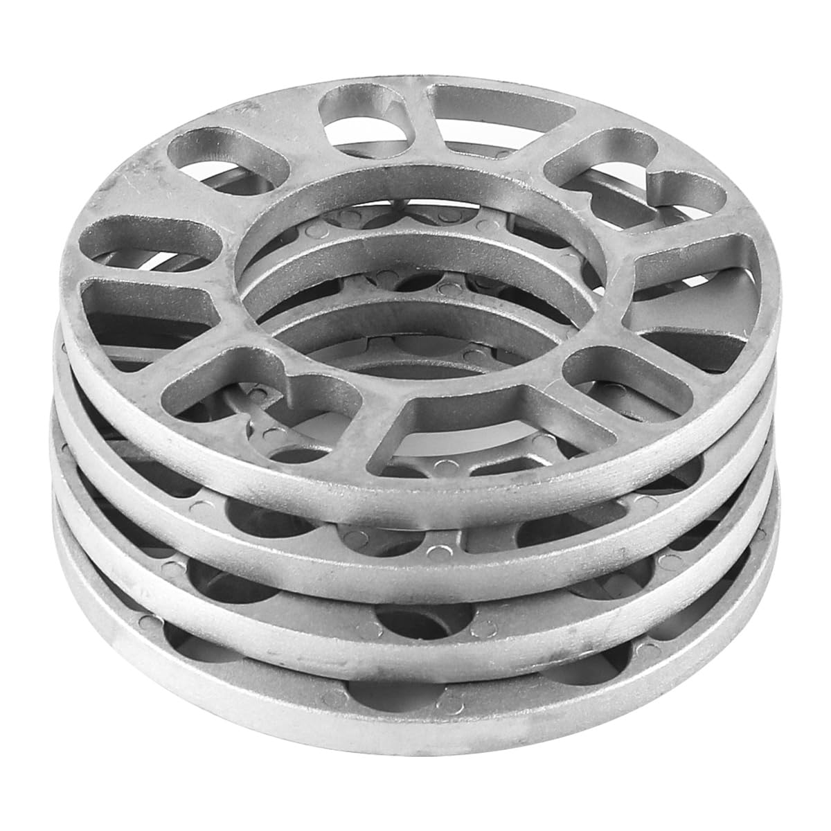 Confezione da 4 distanziali per Ruote da 10 mm, in Lega di Alluminio, 4 e 5 perni, distanziali universali, Foro Centrale da 78 mm, PCD da 100 mm a 120 mm