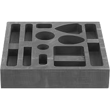 Graphite Casting Mould and Impact Resistance Copper Melting Furnace with Strong Corrosion Resistance Creative Shape Casting Ingot Mold for Silver and Metals Smelting in Science