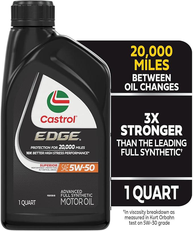 Castrol EDGE 5W-50 Aceite de Motor Sintético, 1 Cuarto, Pack de 6 miniatura 5