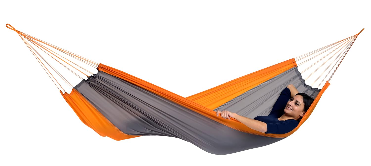 Amazonas AZ-1030160 Silk Traveller techno Hängematte, Belastbarkeit 150kg, Liegefläsche 220 x 140cm