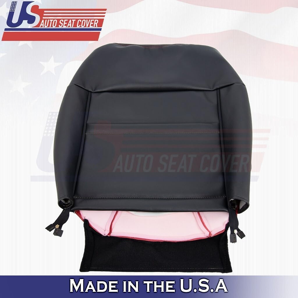 US Auto Seat Cover U.S.AutoSeatCover Passenger Tops & Bottoms Cover Black/Red Fits 2010 to 2014 Fits Ford F150 Raptor