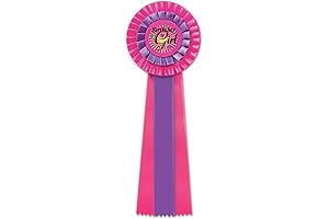 The Perfect Birthday Girl Pin for Little Princesses: Our Birthday Girl Deluxe Rosette in Cerise/Purple