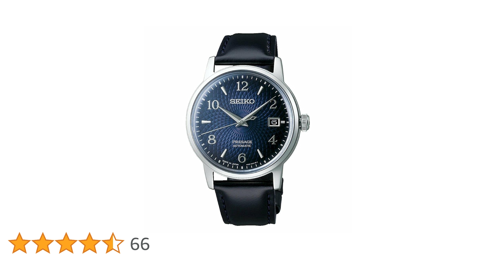Amazon.co.jp: SRPE43J1 Seiko Presage ブラック 男性 アナログ