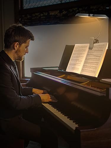 Miniatura 7 de Vekkia Luz de soporte de música súper brillante de 64 LED, lámpara plegable recargable con clip, portátil profesional de 5 brillos × 3 temperatura