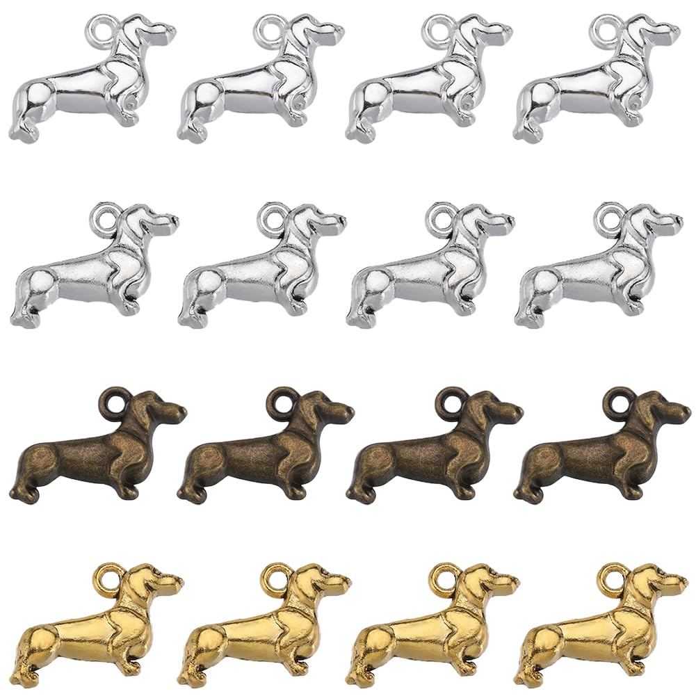 Breloque chiot pour création de colliers et bracelets DIY thématiques animal de compagnie
