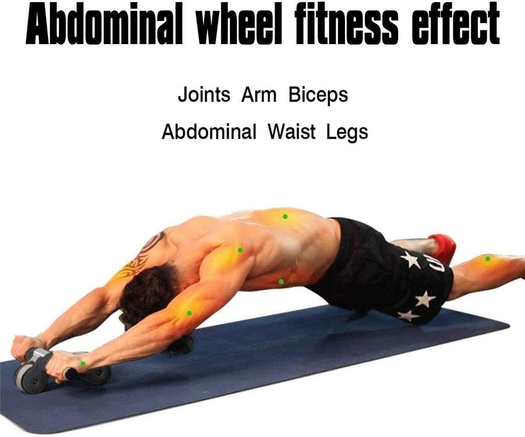 Abdominal Muscle Wheel,Resistance Bands Set, Wheel,Ab Workout Roller Wheel for Abdominal Exercise