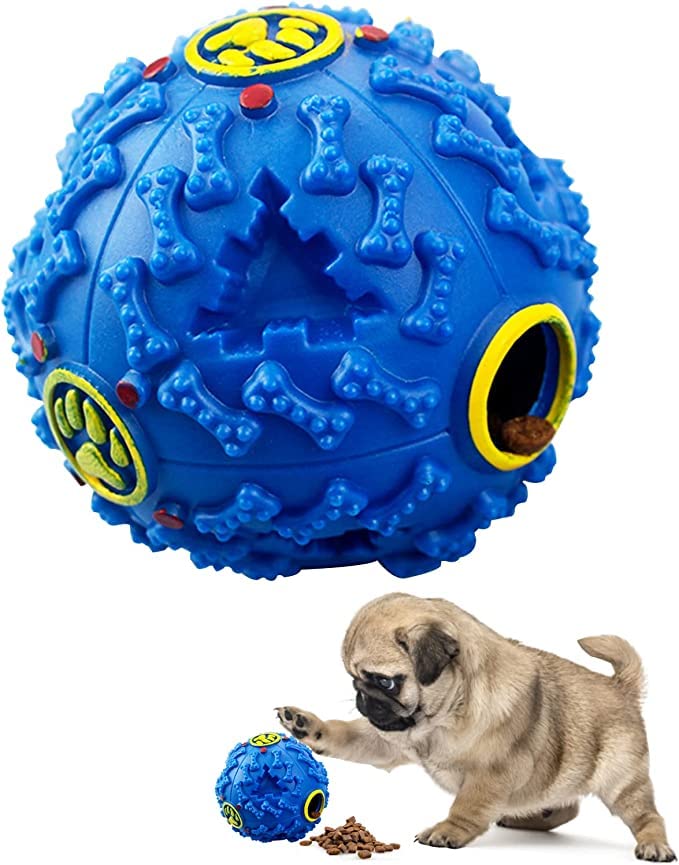Woofy Dog Treat Balls, Rubber Treat Dispensing Toy for Aggressive Chewers, Interactive Slow Feeder Tough Puzzle Toys Teeth Cleaning (Multicolor) (B0BX5RLS11) Amazon Price History, Amazon Price Tracker