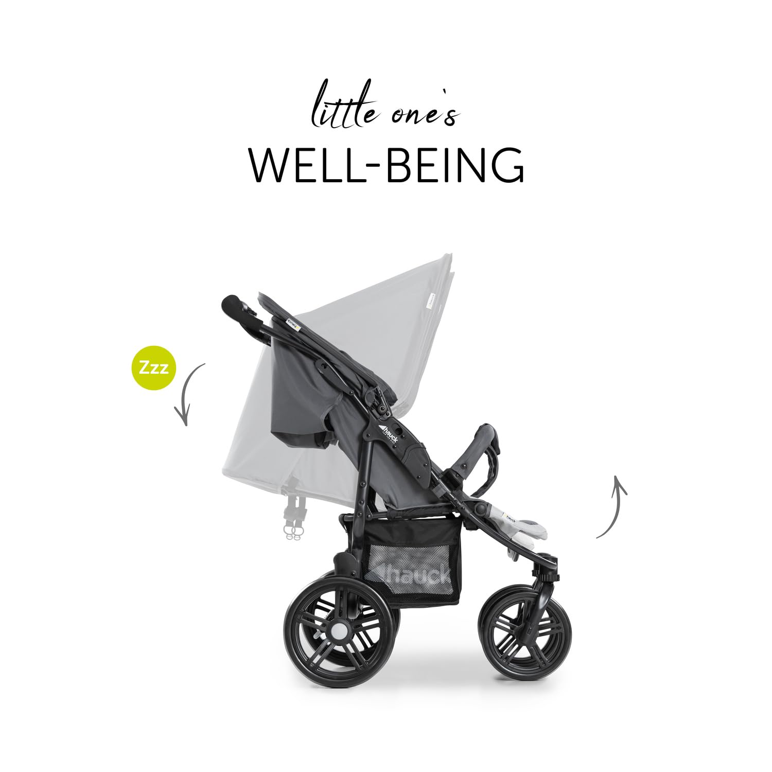 Hauck Roadster Duo SLX Zwillingsbuggy ab Geburt bis 15 kg Liegefunktion XL Korb Zusammenklappbar Grau Silber